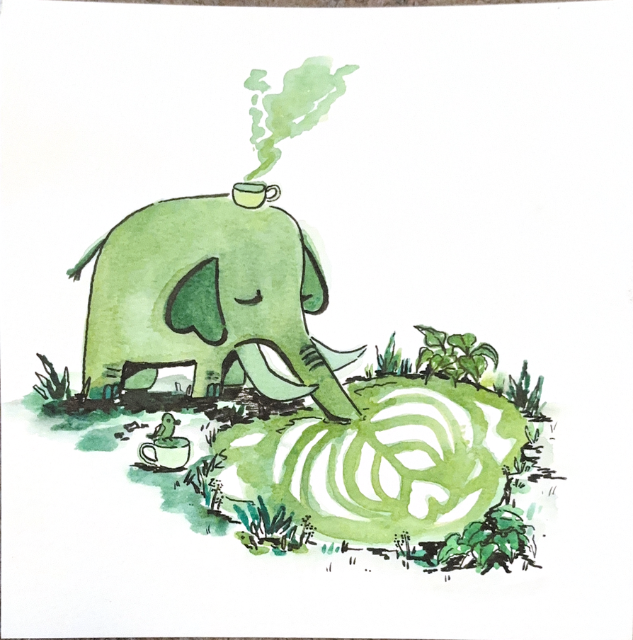 matcha elephant